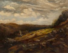 English school (19th century) Welsh landscape, probably Bettws-y-Coed, oil on canvas, 69 x 90cm,