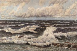 G Leminske (20th century) Seascape, signed and dated 1943, oil on board, 66 x 98cm