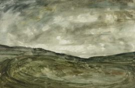 Basil Rocke 'Colne Valley', watercolour, 37 x 56cm