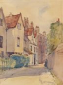Arthur E Davies (1893-1988) Hook's Walk, the Close, signed and dated 1936, watercolour, 29 x 21cm: