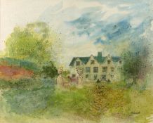 Nina Carroll (1932-1990) Wolvercote Manor, signed, pen, ink and watercolour, 38 x 48cm; and