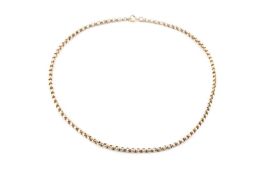 A yellow precious metal chain, of belcher-link design, length 41cm Gross weight only approximately
