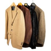 A selection of four gentleman’s ETRO Milano suit, designed by Kean Etro, circa 2001: One in shades