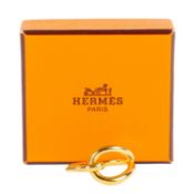 A Hermès Anneau De Foulard jumbo scarf ring, with box Material - metal Good condition