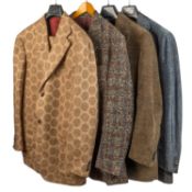 A selection of four gentleman’s ETRO Milano suit, designed by Kean Etro, circa 2001 to include: