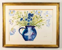 Contemporary School Two still life watercolours both indistinctly signed and dated, 1993 and 1995 50