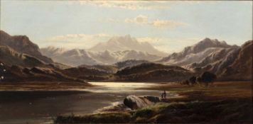 Charles Leslie (1835-1890) 'Morning, Llyn-Tal-y-Crouch, North Wales'; 'Loch Achray, Perthshire',