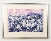 Douglas Wilson (1936-2021) 'Estuary I', monoprint, pencil signed to the margin and titled, 36 x 53.