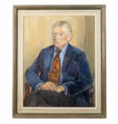 Oliver Campion (1928-2000) Portrait of a gentleman wearing jacket and tie, signed and dated 1974