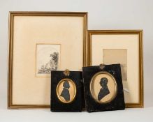 Edwin St.John (act.1880-1920) Italianate lakeside vista, inscribed 'St.John', pencil, 11 x 8cm,