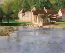 Ernest F. Edwards (1914-2006) Pierre de Maille, signed, oil on canvas, 25 x 30.5cm (unframed) Good