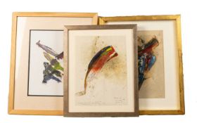 Nguyen Ducmanh (b.1933) Three untitled oil paintings each signed and inscribed largest 30 x 20cm (