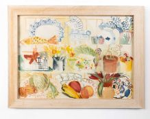 Pauline Liu (Contemporary) Still Life signed in pencil (lower) 55 x 75cm.