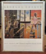 Two framed exhibition posters Howard Hodgkin and Georges Braque (2).