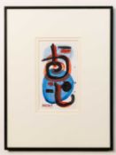 William (Bill) Branston Smith (born 1930) “Small Abstract” Watercolour Signed “Billy Boy” 18.5cm x