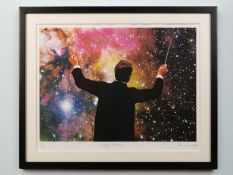 Joe Webb (b.1976) Super Conductor signed, titled, and numbered in pencil screenprint 59 x 47cm.