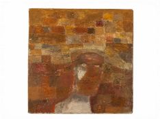 Michael Rees (b.1962) Soliloguy signed (to reverse) oil on board 31 x 31cm. Condition appears good