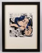 Roy Lichtenstein (1923–1997) “Drowning Girl 1963” Colour Print from the Collection of the Museum