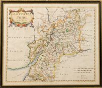 Thomas Kitchin A new improved map of Oxfordshire, engraving with hand colouring, 74 x 55cm, and