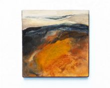 Peter M. Hicks (b.1937) Moors, N. Yorkshire, signed, oil on canvas, 20.5 x 20.5cm