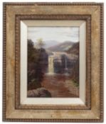William Mellor (1851-1931) 'High Force, Teesdale', and 'On the Greta, Rokeby, Nr Barnard Castle',