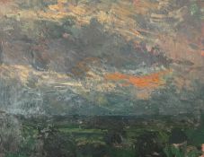 Eric Luke (Contemporary) Landscape signed (to reverse) oil on board 30 x 36cm, unframed;
