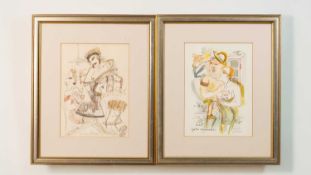 Frederick Pierre (b.1951) Two watercolours signed in pencil both 24 x 18cm (2). Provenance: Bohun
