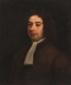 English School (18th century) Portrait of a member of the Albright family of Charlbury, inscribed