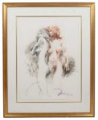 Charles Billich (b.1934) 'The Sorcerer's Apprentice', signed, titled in pencil, mixed media, 76 x