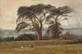 John William Buxton Knight (1842/3-1908) Godden Green, near Sevenoaks, signed and dated '86,