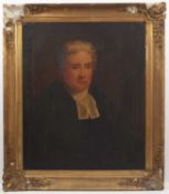 English School (19th century) Portrait of a member of the Christie family, and his female companion,