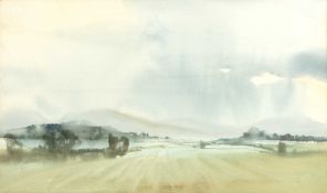 Leonie Perry (20th century) Malvern from Breedon's Norton, watercolour, 31 x 52cm Provenance: with