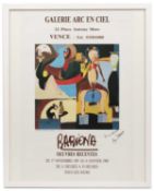 After Mario Bariona 'La Nouvelle Civilisation S'Avance', signed and inscribed in pen by the