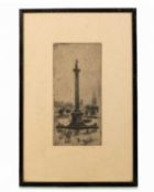 Andrew Watson Turnbull (1874-1957) Nelson's Column, Trafalgar Square, signed in pencil to the