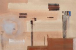 Chester Williams (1921-1994) Abstract, signed with initials and dated '61, mixed media, 30 x 46cm;