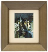 After Keith Vaughan ‘Entrance to a Village 1953’ print in colours, 16.5 x 12.5cm