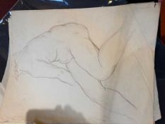 Uli Nimptsch (1897-1977) Five nude studies each with a studio stamp mixed media on paper 60 x