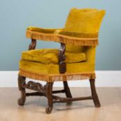 A small Carolean-style armchair