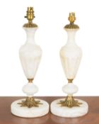 A pair of table lamps