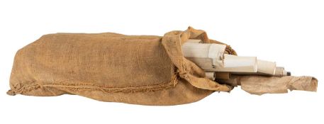 A collection of various rolled estate maps