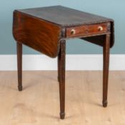 A mahogany Pembroke table