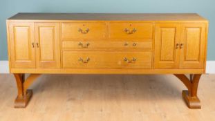 A Contemporary oak side cabinet