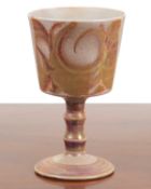 An Aldermaston pottery goblet