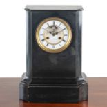 A 19th century French slate mantel clock by Raingo Frères of Paris