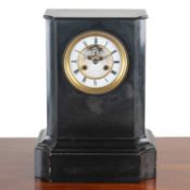 A 19th century French slate mantel clock by Raingo Frères of Paris