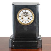 A 19th century French slate mantel clock by Raingo Frères of Paris