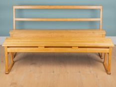 Two Contemporary ash benches