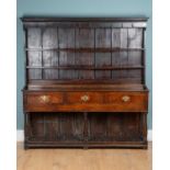 An 18th century oak dresser