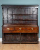 An 18th century oak dresser