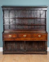 An 18th century oak dresser